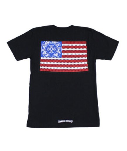Chrome Hearts American Flag Dagger T-Shirt – Black