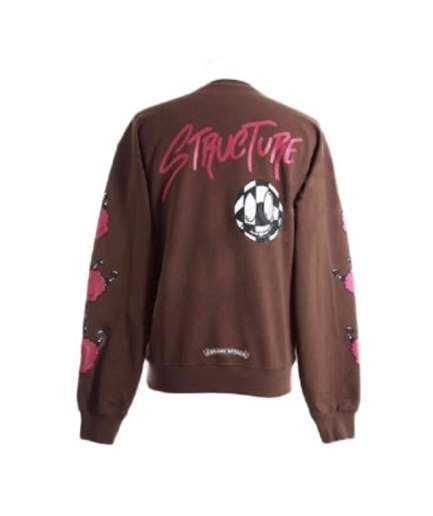 Chrome Hearts Matty Boy Structure Crewneck Sweatshirt – Brown