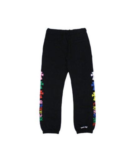 Chrome Hearts Multicolor Cross Sweatpants – Black