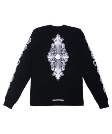 Chrome Hearts Floral Cross LS T-Shirt – Black