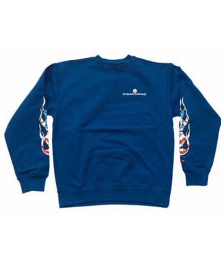 Chrome Hearts Matty Boy Space Crewneck Sweatshirt – Blue