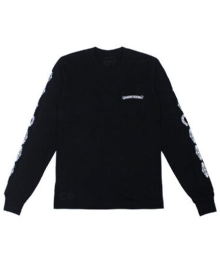Chrome Hearts Floral Cross LS T-Shirt – Black