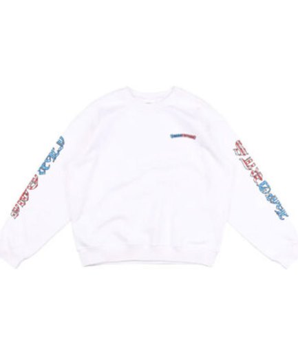 Chrome Hearts Matty Boy America Crewneck Sweatshirt – White