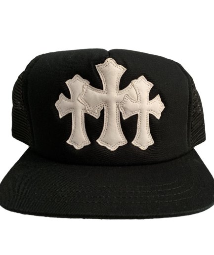 Chrome Hearts Cemetery Trucker Hat – Black