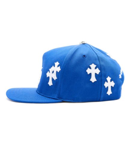 Chrome Hearts Cross Patch Baseball Hat – Blue