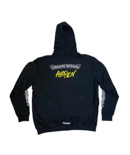 Chrome Hearts Aspen Excluisve Zip Up Hoodie – Black