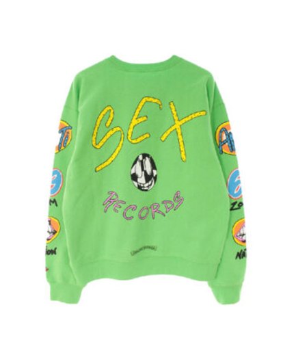 Chrome Hearts Matty Boy Sex Records Crewneck Sweatshirt – Citrus