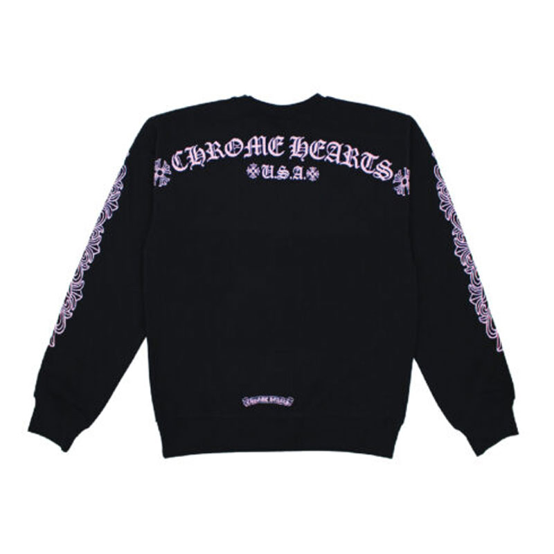 Chrome Hearts Matty Boy Shoulder Logo Crewneck – Black|Official Store