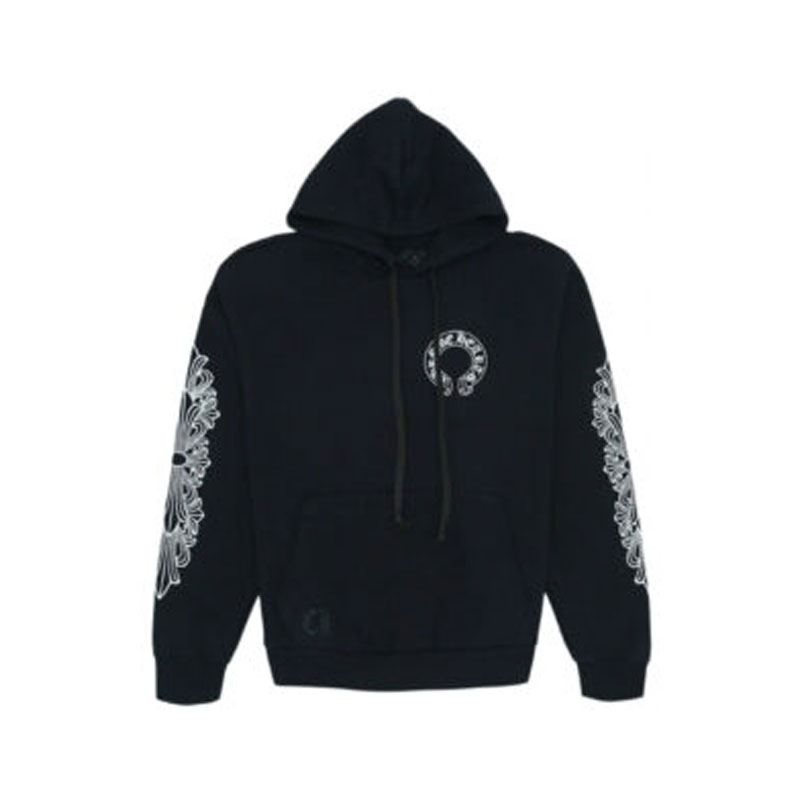 Chrome Hearts Horse Shoe Floral Hoodie – Black | Official Store