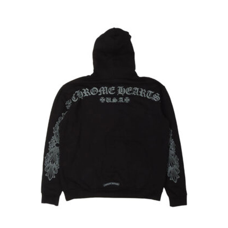 Chrome Hearts Friends & Family Horseshoe Hoodie – Black | Official Store